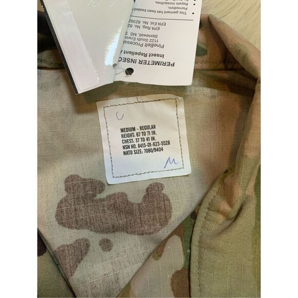 US Army issue camo coat Shirt Army Combat Uniform - Picture 3 of 3